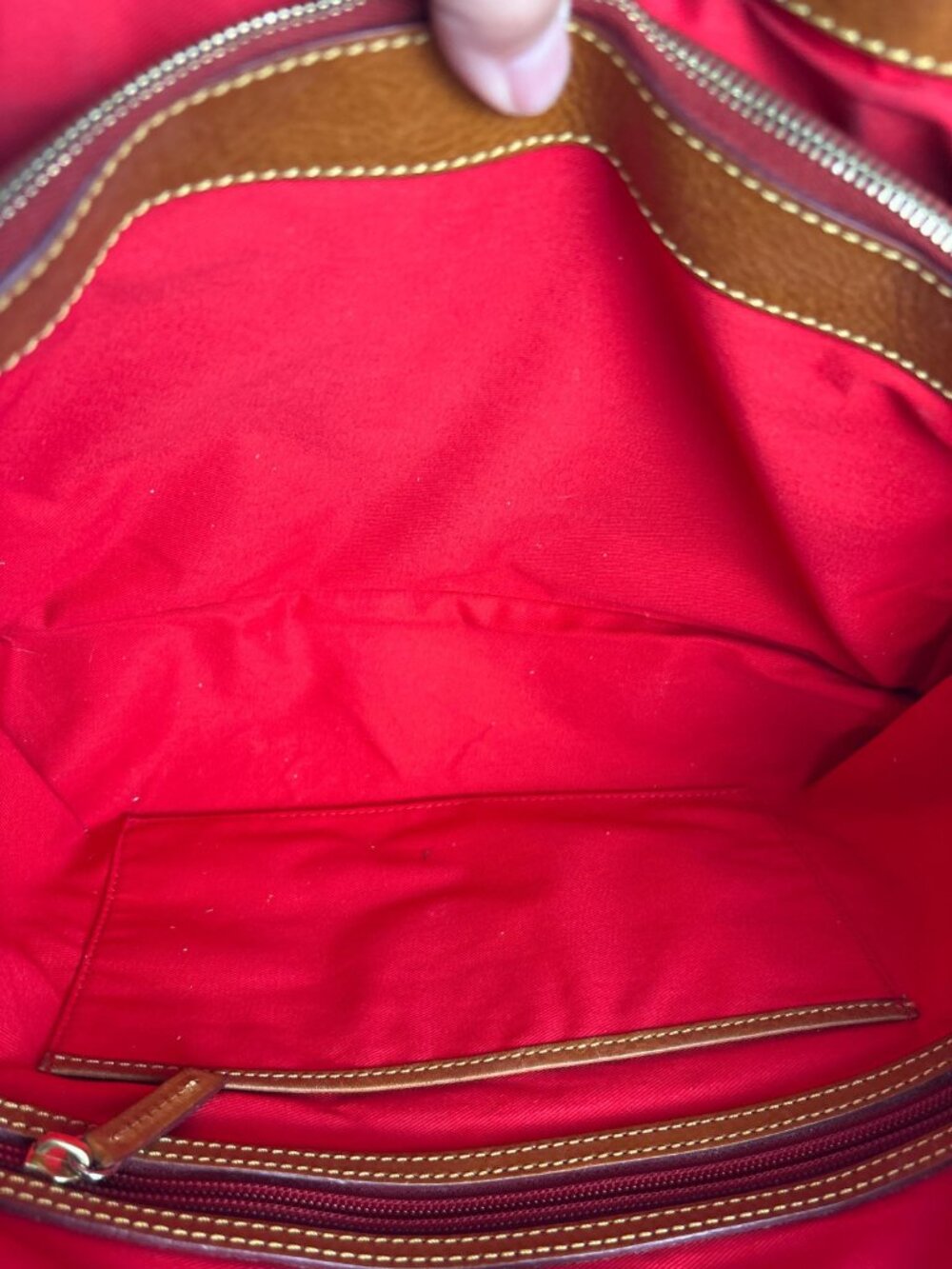 Dooney & Bourke Florentine East/West Chelsea Tote in Natural, Scarf and Chain - Picture 15 of 16